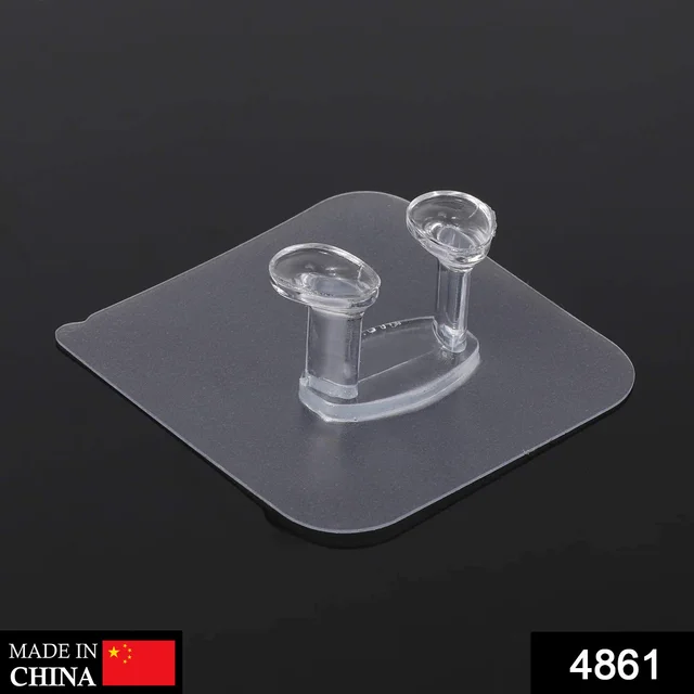 4861 Transparent Multi-Function Wall Storage Hooks - 0.032 kgs, China