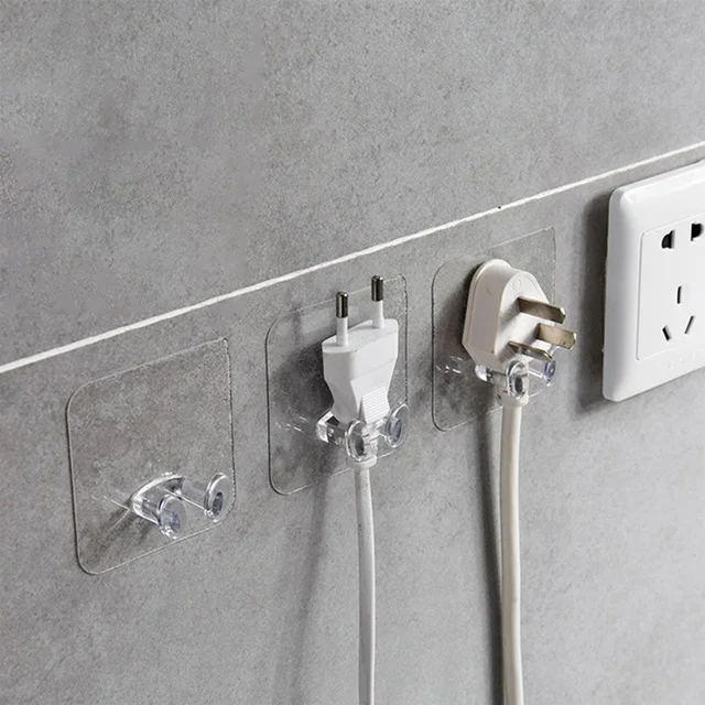 4861 Transparent Multi-Function Wall Storage Hooks - 0.032 kgs, China