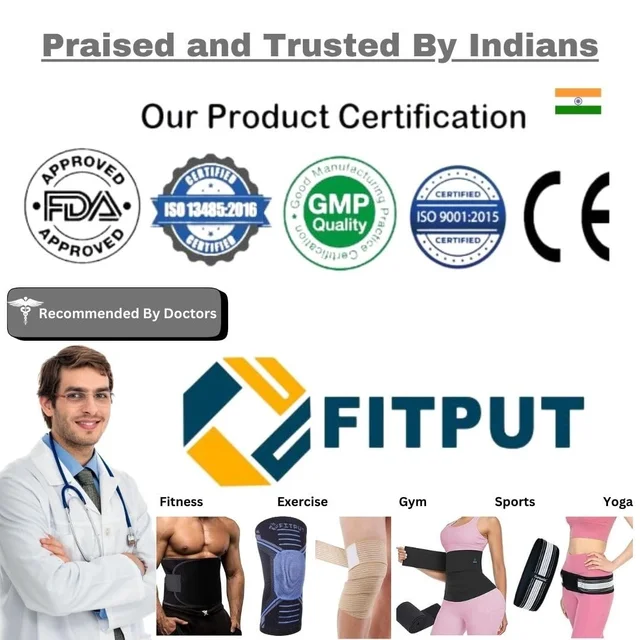 Sciatica Pain Relief Belt for Lower Back Support | Adjustable SI Joint Brace for Men & Women | Free Size Black Lumbar Support Belt | Made in India -