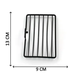 9016 Wall Mount 2 Pc Soap Rack used in all kinds of places household and bathroom purposes for holding soaps. - India, 0.2 kgs