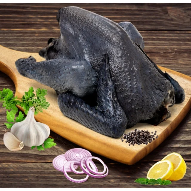 Kadaknath Meat - Approx ( 1 kg to 2kg ), Black