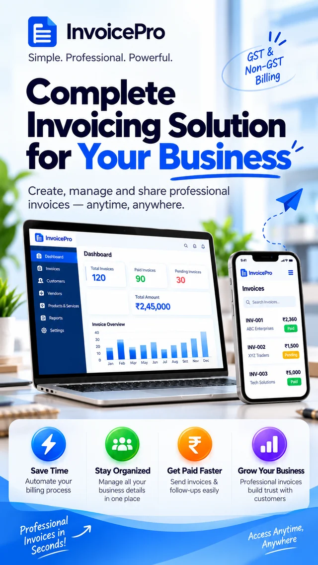 InvoicePro – GST Billing & Invoice Management Software
