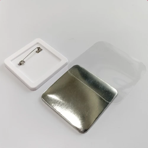 50MM Square Badge with White Back - Regular Price