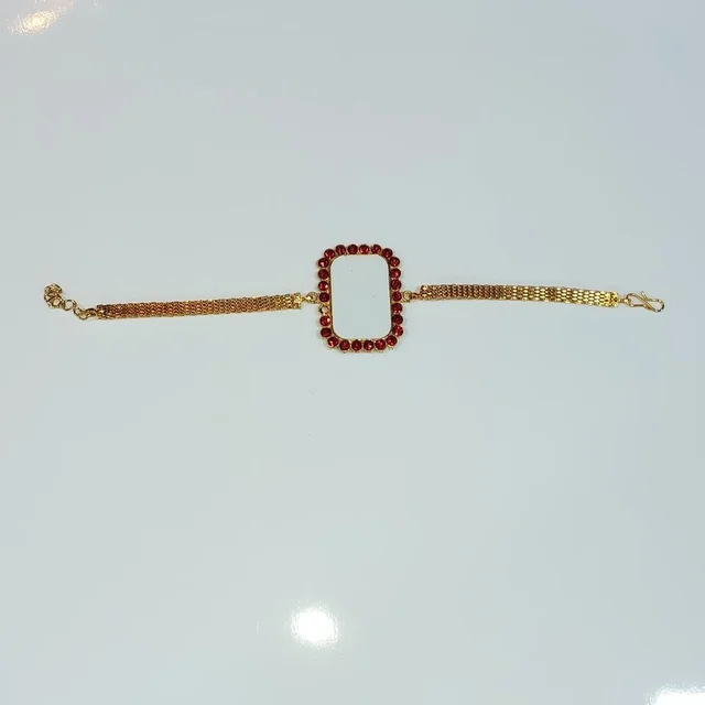Rectangle Bracelet Rakhi - 126
