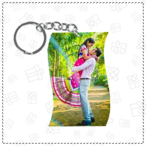 MDF Printed Wooden Keychain - S Shape - Regular Price