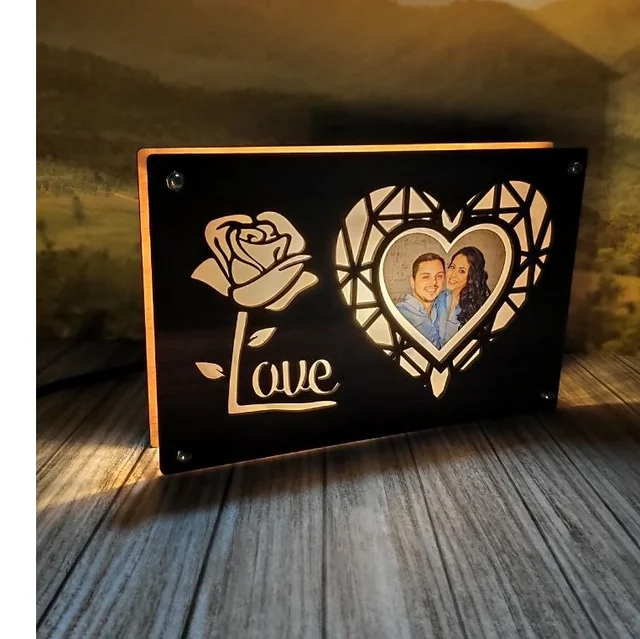 Love - Warm White LED Frame - 6x8" Inch - Regular Price