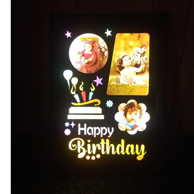Happy Birthday LED Backlit Frame 801 - 8x12" Inch - Regular Price