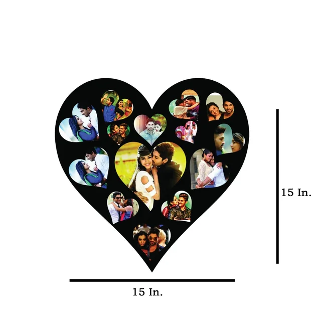Hearts in Heart - MDF Wall Collage Frame - SKU117 - Regular Price