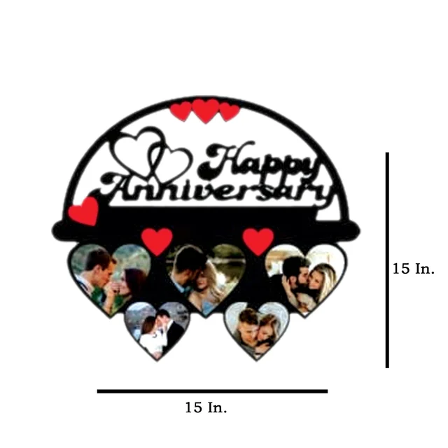Happy Anniversary - MDF Wall Collage Frame - SKU131 - Regular Price