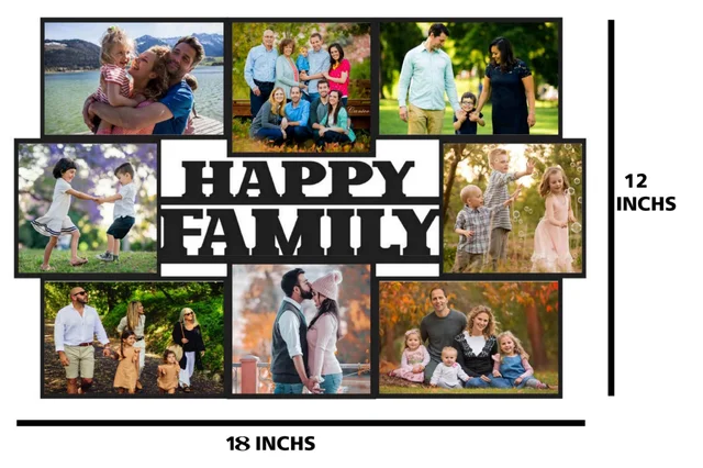 Happy Family - MDF Wall Collage Frame - SKU133 - Regular Price