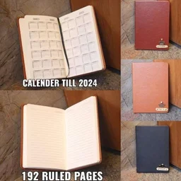 Faux Leather Diary - Dark Brown - Regular Price