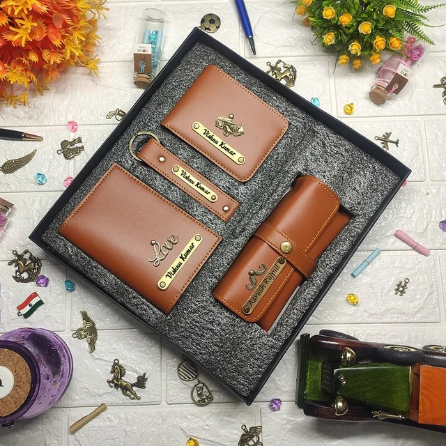 Gents 4 pc Wallet Combo - Tan Brown - Regular Price