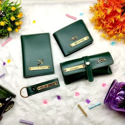 Gents 4 pc Wallet Combo - Green - Regular Price