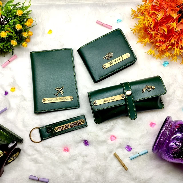 Gents 4 pc Wallet Combo - Green - Regular Price