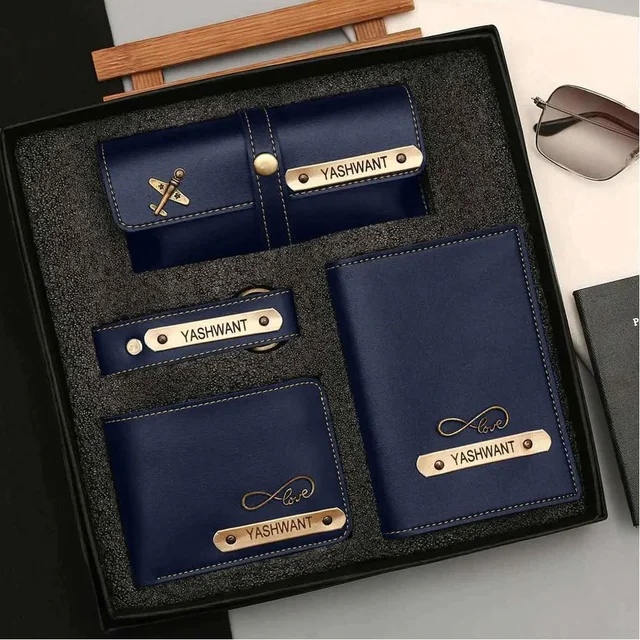 Gents 4 pc Wallet Combo - Blue - Regular Price