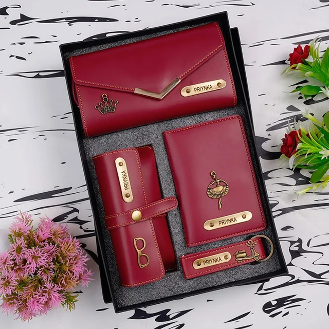 Ladies 4 pc Wallet Combo - Red - Regular Price