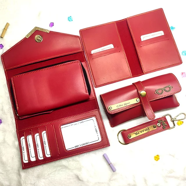 Ladies 4 pc Wallet Combo - Red - Regular Price