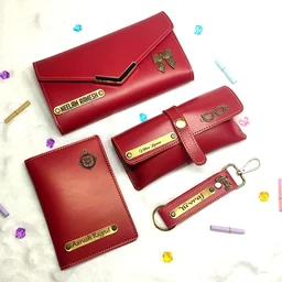 Ladies 4 pc Wallet Combo - Red - Regular Price