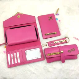 Ladies 4 pc Wallet Combo - Pink - Regular Price