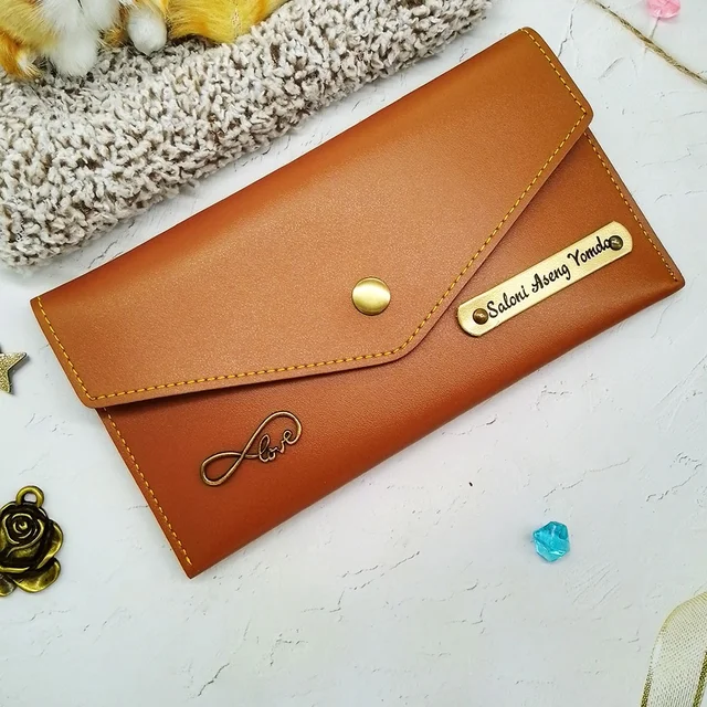 Ladies Minimal Wallet - Tan Brown - Regular Price