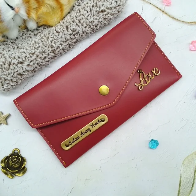 Ladies Minimal Wallet - Red - Regular Price