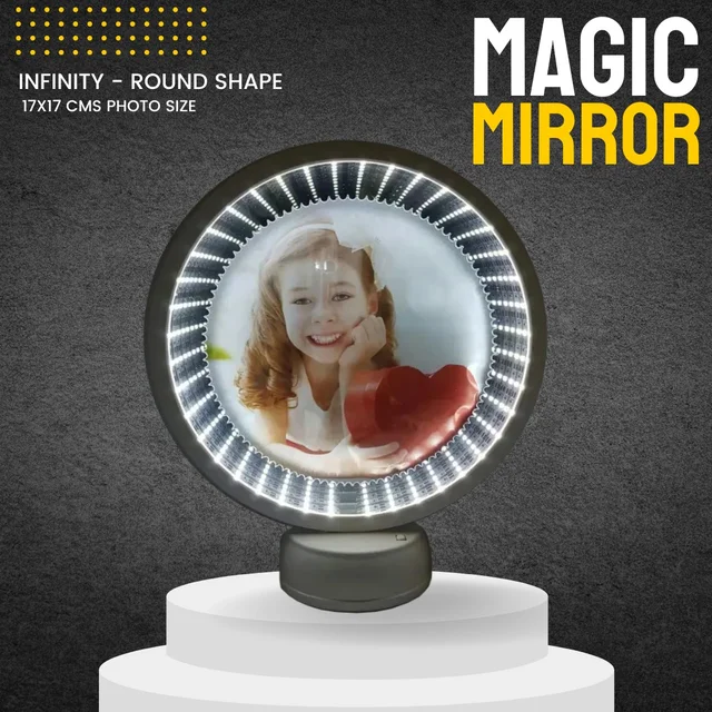 White Round Infinity Magic Mirror - Regular Price