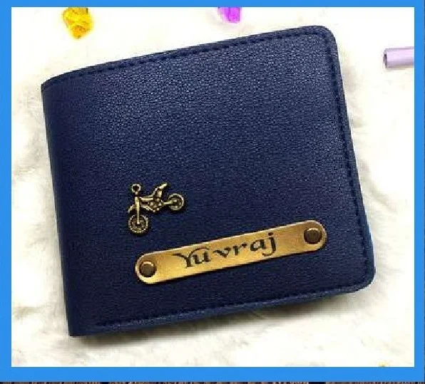 Imported Leather Coin Pouch Wallet - Blue - Regular Price