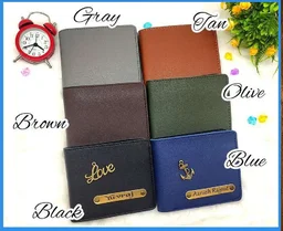 Imported Leather Coin Pouch Wallet - Grey - Regular Price