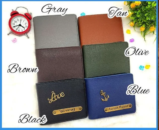 Imported Leather Coin Pouch Wallet - Grey - Regular Price