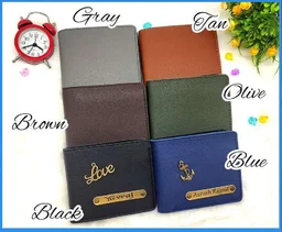 Imported Leather Coin Pouch Wallet - Blue - Regular Price