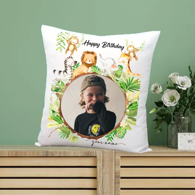 Family Pillow FAP03 - 15x15" Inch White Satin Pillow - Regular Price