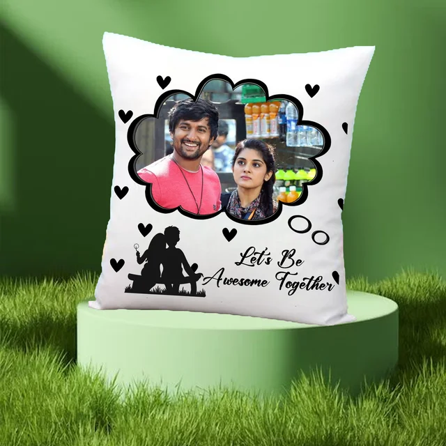 Love Pillow LP01 - 15x15" Inch White Satin Pillow - Regular Price