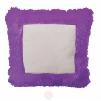 Fur Pillow - Square Shape - Purple - Regular Price