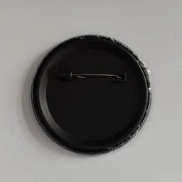 58MM Round Pin Badge with Black Back - Member Price
