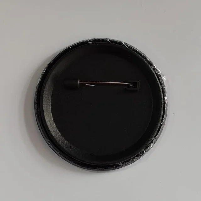 58MM Round Pin Badge with Black Back - Member Price
