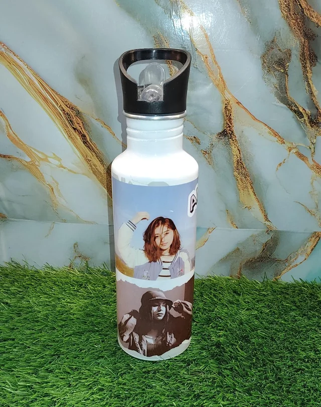 750ml Wide Mouth Sipper Bottle- Photo Printed