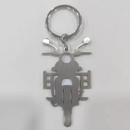 Metal Keychain with Engraving | Bullet Bike Shape - Regular Price