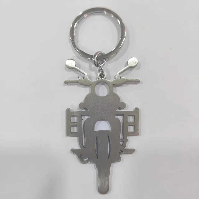 Metal Keychain with Engraving | Bullet Bike Shape - Regular Price