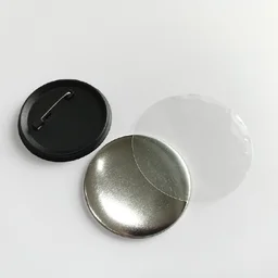58MM Round Pin Badge with Black Back - Member Price