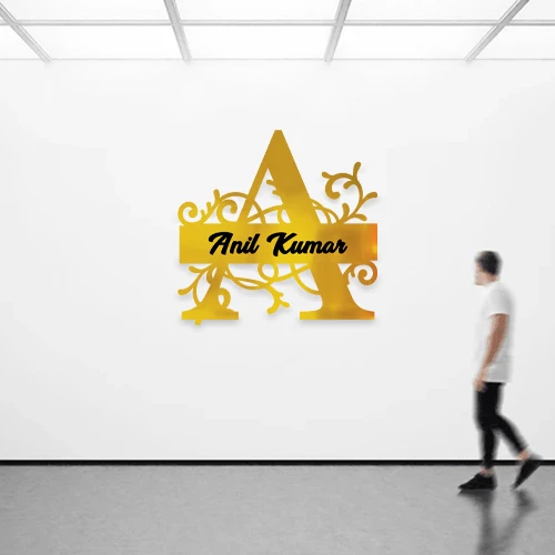 A - 15x15" Inch Monochrome Acrylic Letter - Regular Price