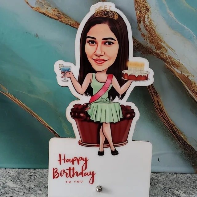 ACC08 - Birthday Girl - Caricature Cartoon Frame - Regular Price