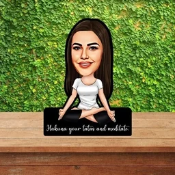 ACC22 - Yoga Women - Caricature Cartoon Cutout Frame - Regular Price