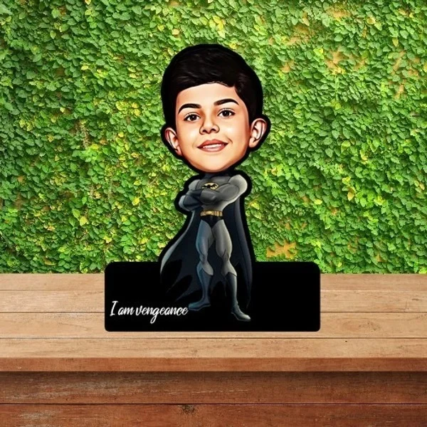 ACC31 -Batsman- Kids - Caricature Cartoon Cutout Frame - Regular Price
