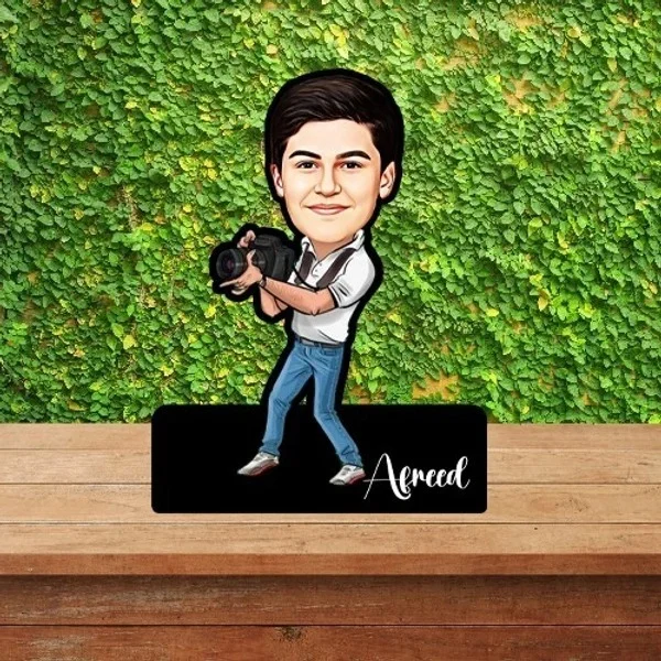 ACC33 - Cameraman- Kids - Caricature Cartoon Cutout Frame - Regular Price