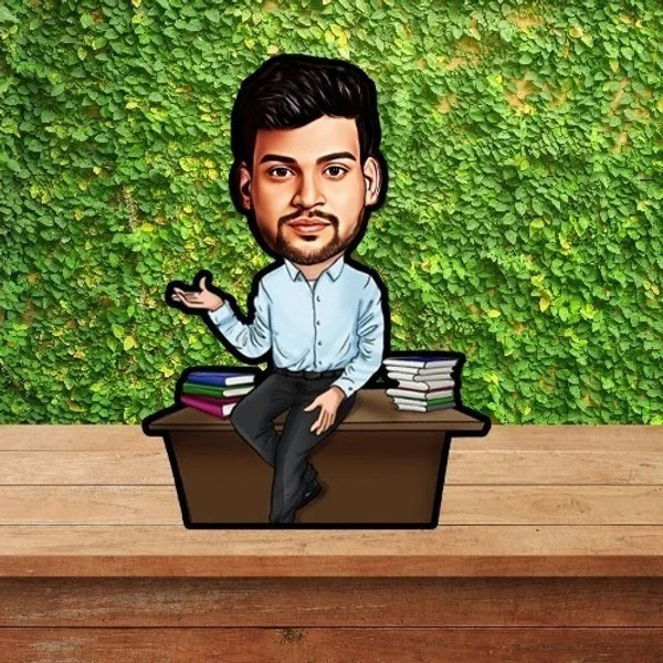 ACC37 - Teacher- Caricature Cartoon Cutout Frame - Regular Price