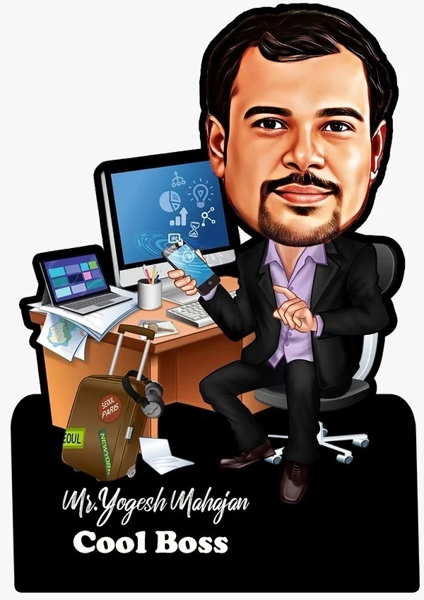 ACC44 - Business Man - Caricature Cartoon Frame - Regular Price