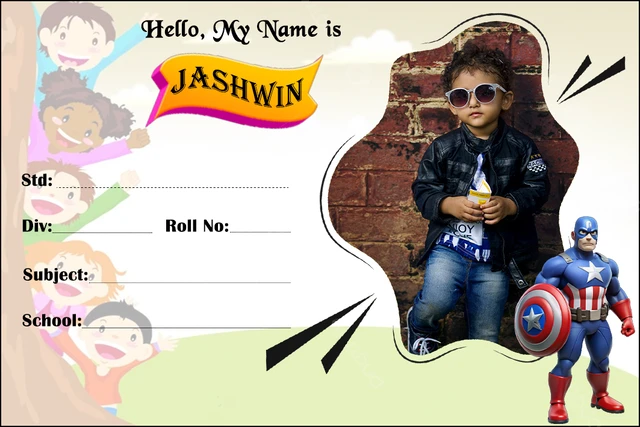 Customized School Book Stickers - MAZ01
