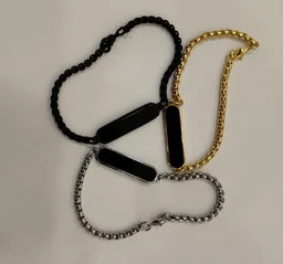 Bracelet - Silver & Black - Regular Price