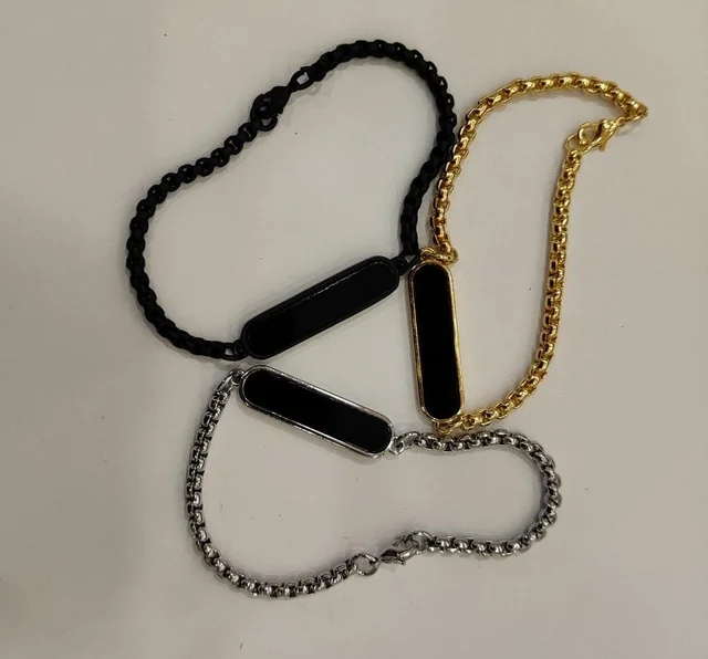 Bracelet - Silver & Black - Regular Price