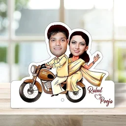 ACC07 - Couple on Bullet - Caricature Cartoon Frames - Regular Price
